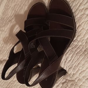 Nine West strappy stacked heel sandal